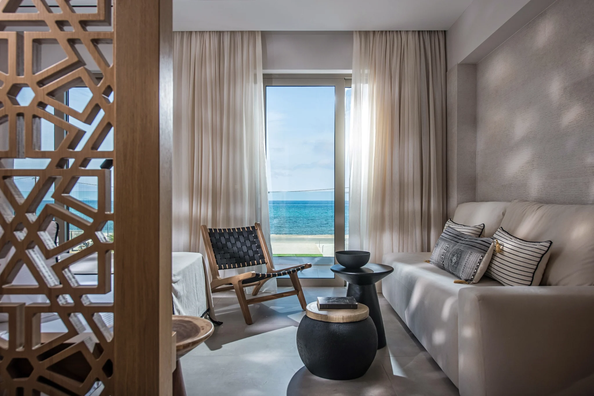 Sea view from inside